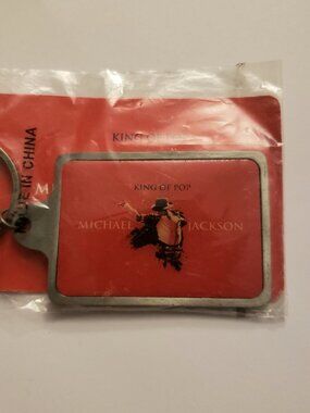 2009 Michael Jackson King of Pop Keychain Key Ring Music Ephemera AEG Live NWT